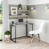 Techni Mobili Space Saving Folding Desk - Grey