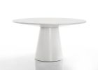 Jasper White 3 Piece Round Dining Table Set with Gray Barrel Chairs