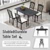 TOPMAX Mid-Century 5-Piece Extendable Dining Table Set Kitchen Table Set with 15inch Butterfly Leaf for 4, Espresso