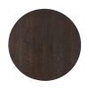 TOPMAX Rustic 42inch Round Dining Table Set with Cross Legs and Upholstered Dining Chairs for Small Places, Espresso