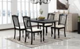 TOPMAX Mid-Century 5-Piece Extendable Dining Table Set Kitchen Table Set with 15inch Butterfly Leaf for 4, Espresso