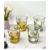 Palm Tree Design Acrylic Glasses Drinking Set of 4 DOF (15oz), Plastic Drinking Glasses, BPA Free Cocktail Glasses, Drinkware Set, Plastic Water Tumbl