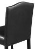 TOPMAX 5 Piece Dining Set with Matching Chairs and Bottom Shelf for Dining Room, Black Chair+Gray Table