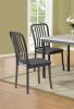 Dinette 5pc Dining Set Table And 4x Chairs Faux Marble Fabric Upholstered Chairs Kitchen Dining Room Furniture