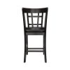 Traditional Design Dark Cherry Finish Counter Height Dining Set 5pc Table w Extension Leaf and 4 Counter Height Chairs