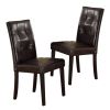 Faux Marble Table Top Upholstered chairs 7pc Dining set Dining Table and 6x Side Chairs Tufted Back Chair