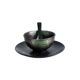 Japanese Style Hotel Ceramic Tableware With Retro Settings (Option: Jade-3piece set)