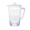 Leading Ware 2.75 Quarts Water Pitcher with Lid, Oval Halo Design Unbreakable Plastic Pitcher, Drink Pitcher, Juice Pitcher with Spout BPA Free