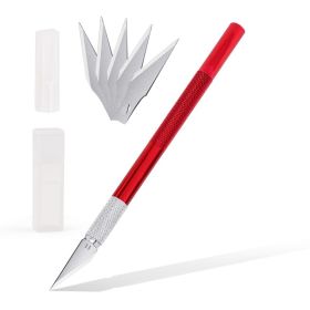 Metal Carving Dessert Cutting Paper Art Handmade Modeling Graver (Color: Red)